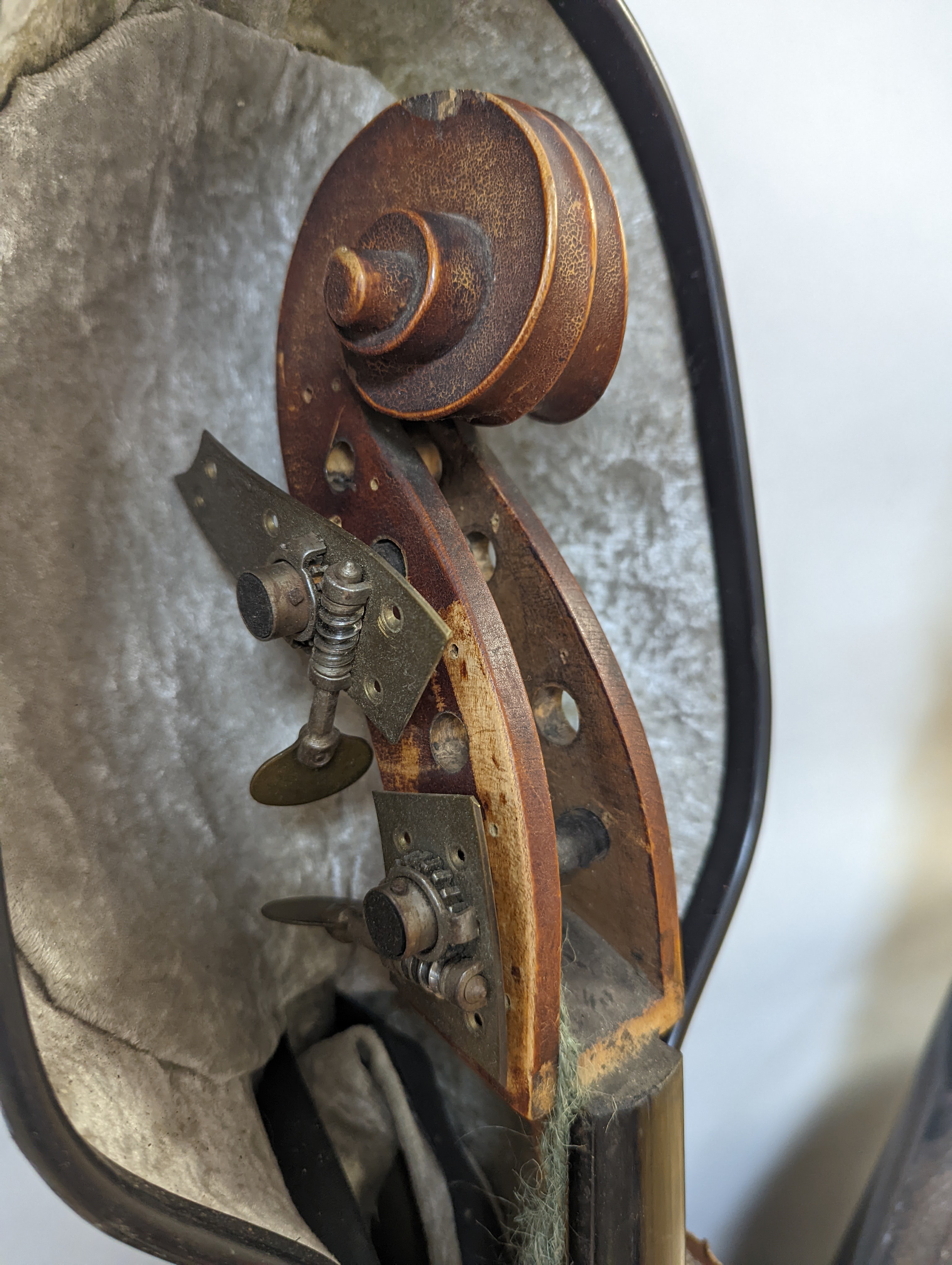 A 19th century German cello, labelled E M Blankert, cased